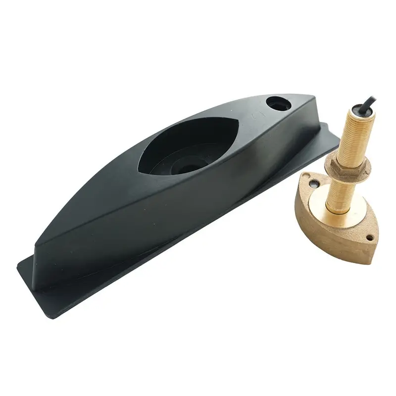 Echonautics Bronze Stem Thru-Hull Cw Dual-Frequency Transducer W/Fairing Block - 600W, 50/200 Khz [Cb101d600cw-Fb] 1