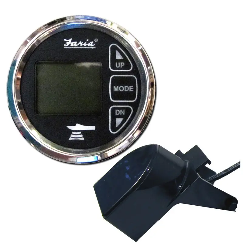 Faria Chesapeake Black 2" Dual Depth  Temp Sounder W/Transom Mount Transducer [13752] 1