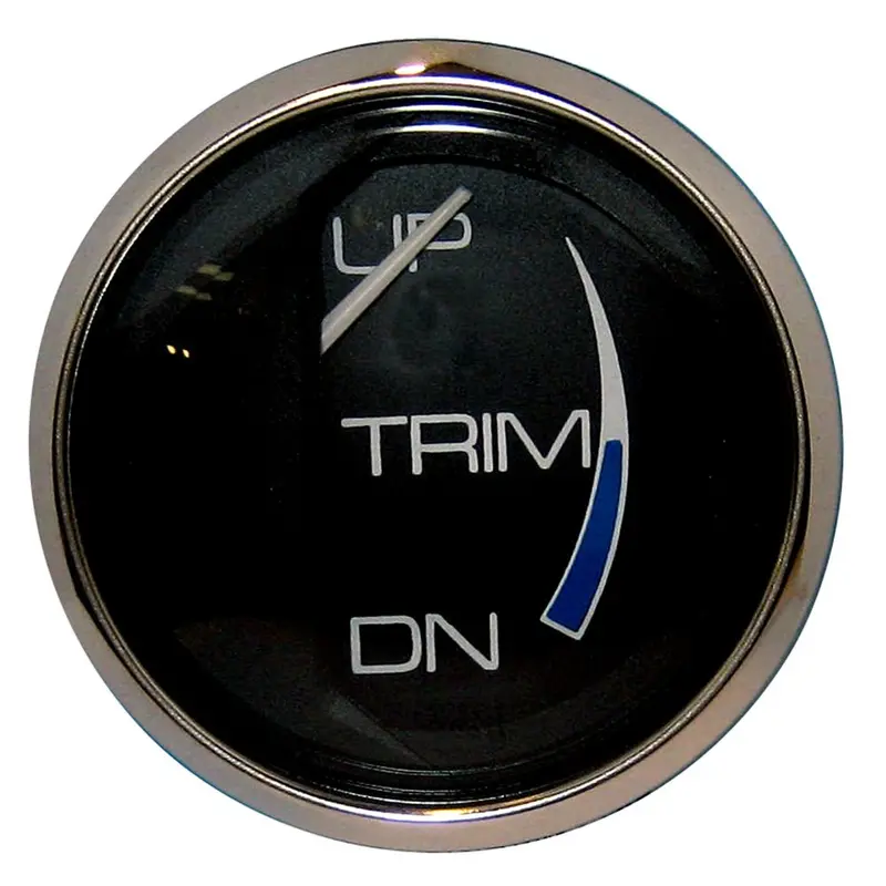 Faria Chesapeake Black 2" Trim Gauge (Mercury / Mariner / Mercruiser / Volvo Dp / Yamaha 01 And Newer) [13707] 1