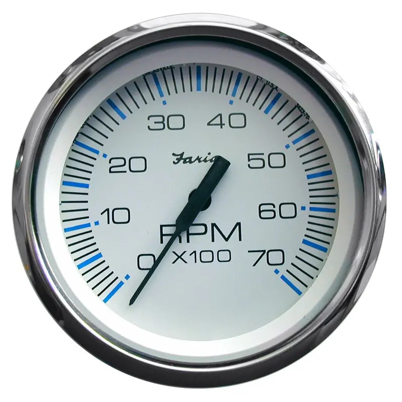 Faria Chesapeake White Ss 4" Tachometer - 7000 Rpm (Gas) (All Outboards) [33817] 1