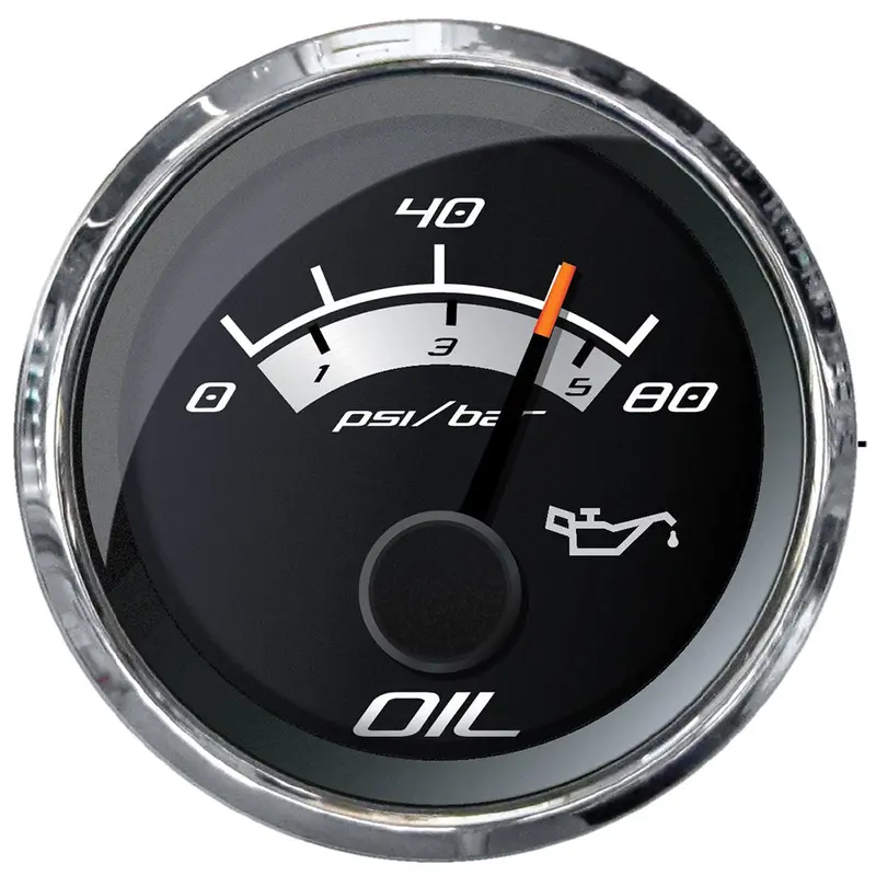 Faria Platinum 2" Oil Pressure Gauge - 80 Psi [22024] 1