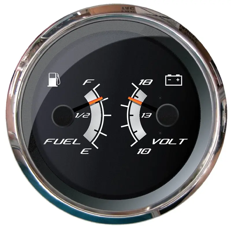 Faria Platinum 4" Multi-Function - Fuel Level  Voltmeter [22013] 1