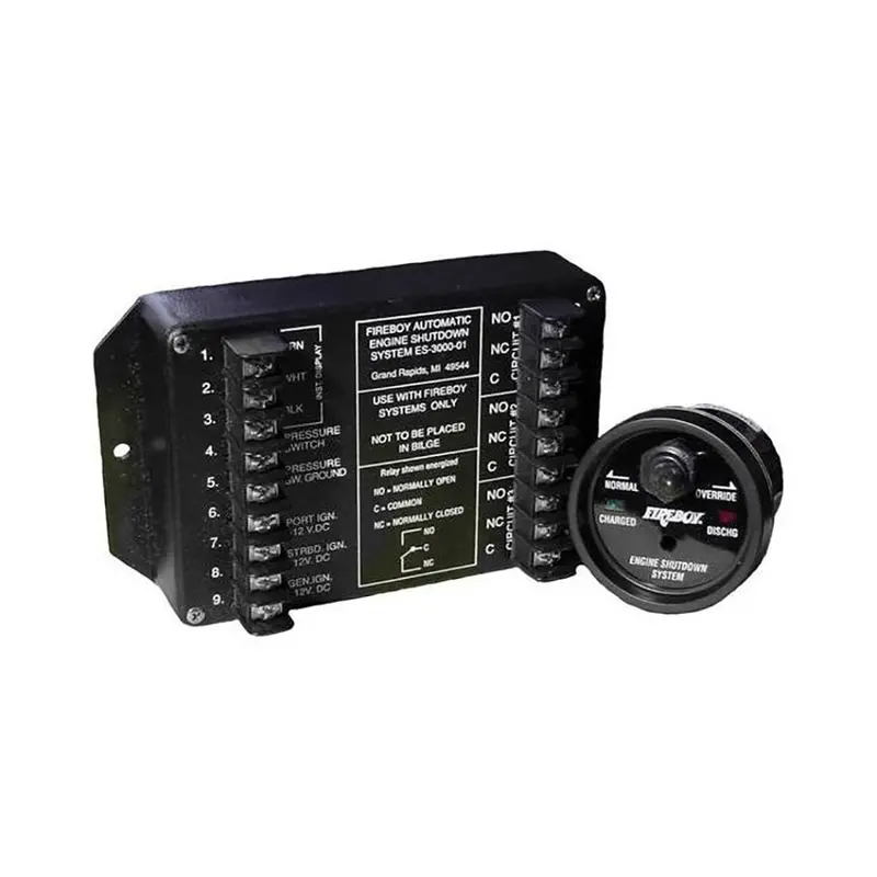 Fireboy-Xintex 8 Circuit Engine Shutdown W/Time Delay - Round Display [Es-8015-01] 1