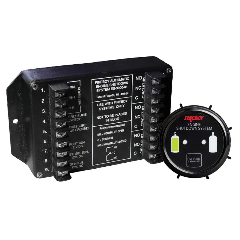 Fireboy-Xintex Engine Shutdown System W/Round Display [Es-3000-01] 1