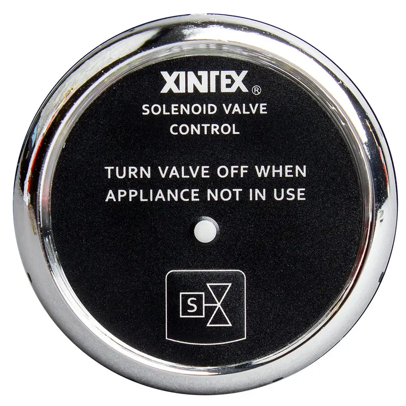 Fireboy-Xintex Propane Control  Solenoid Valve W/Chrome Bezel Display [C-1C-R] 1