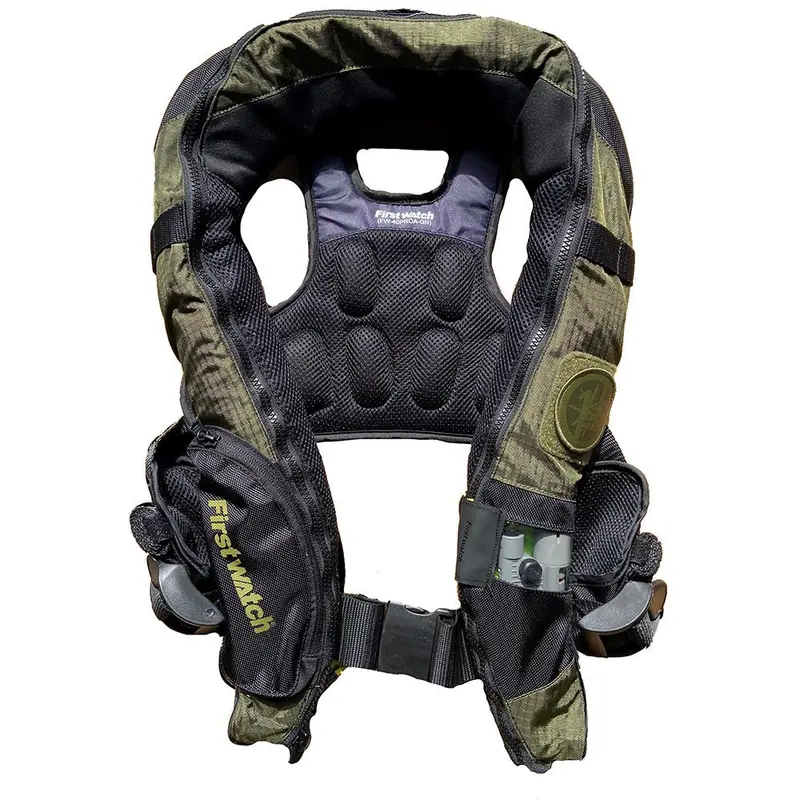First Watch Auto/Manual Convertible 38G Inflatable Pfd - Green [Fw-40Proa/M-Gn] 1