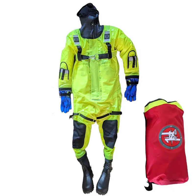 First Watch Rs-1008 Ice Rescue Suit Hi-Vis Yellow - Jumbo (Built To Fit Over 6') [Rs-1008-Hv] 1