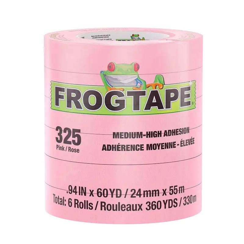 Frogtape Cp 325 Medium-High Adhesion Masking Tape - 24Mm X 55M X 12-Pack - Pink - Rated F/325F [105333] 1