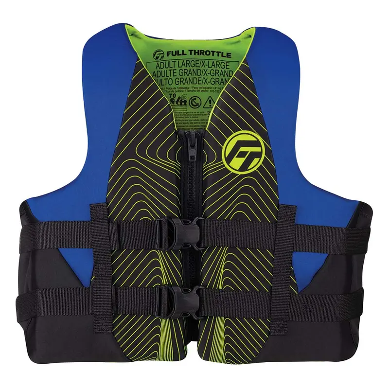Full Throttle Adult Rapid-Dry Life Jacket - L/Xl - Blue/Black [142100-500-050-22] 1