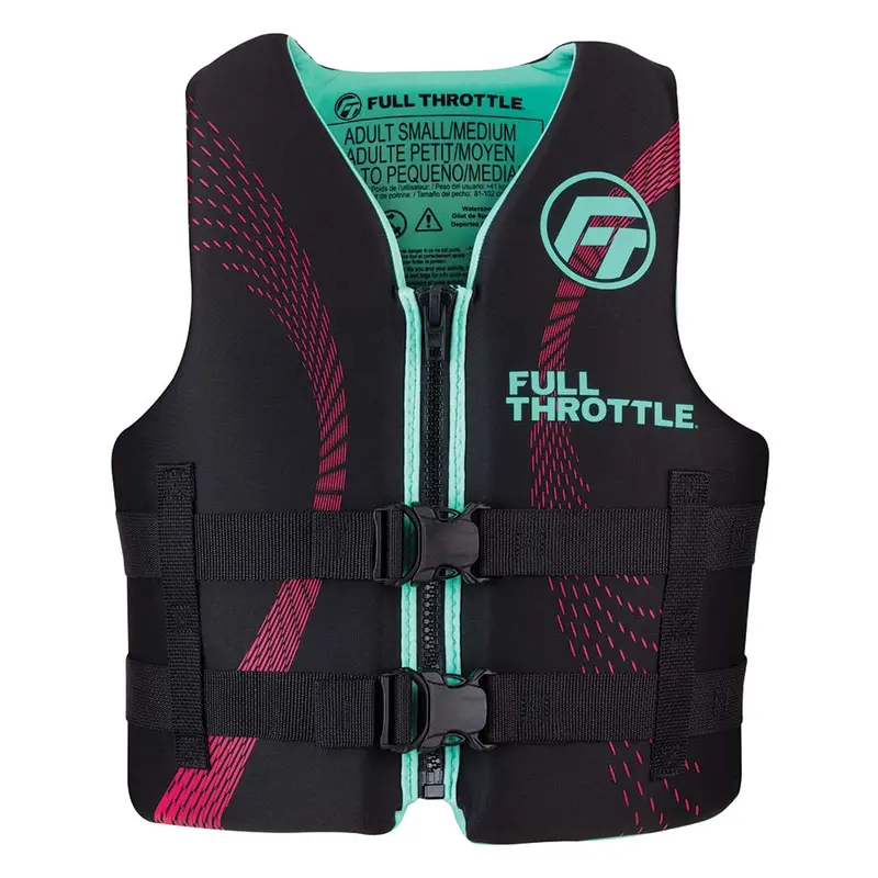 Full Throttle Adult Rapid-Dry Life Jacket - S/M - Aqua/Black [142100-505-030-22] 1