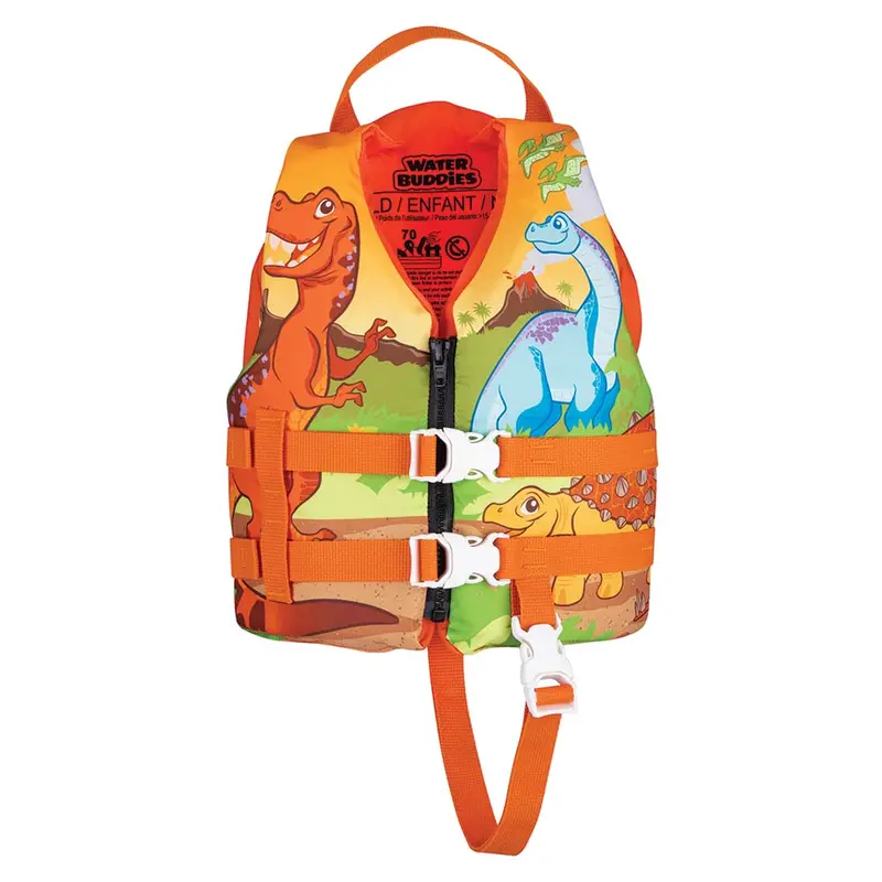 Full Throttle Water Buddies Life Vest - Child 30-50Lbs - Dinosaurs [104300-200-001-15] 1