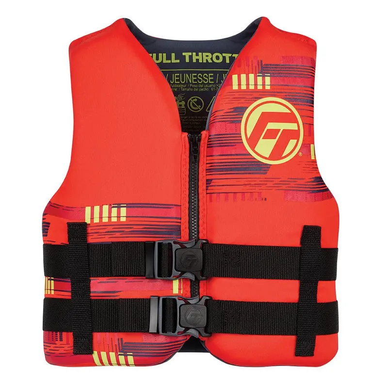 Full Throttle Youth Rapid-Dry Life Jacket - Red [142100-100-002-26] 1