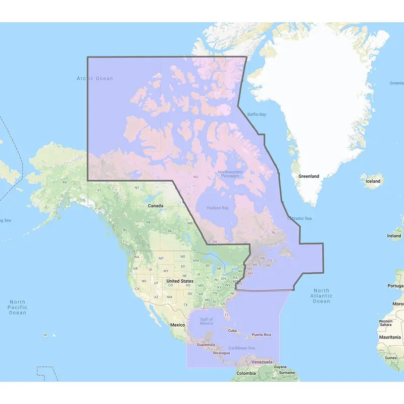Furuno Us  Canada Atlantic Coast, Gulf Of Mexico, Caribbean Bahamas And Central America Vector Charts - Unlock Code [Mm3-Vna-033] 1