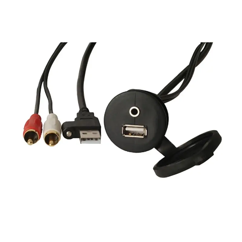 Fusion Ms-Cbuusb3.5 Panel Mount Usb  3.5Mm Headphone Jack [010-12381-00] 1