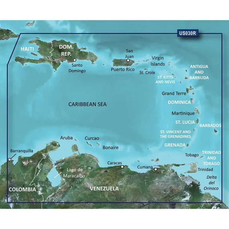 Garmin Bluechart G3 Hd - Hxus030r - Southeast Caribbean - Microsd/Sd [010-C0731-20] 1