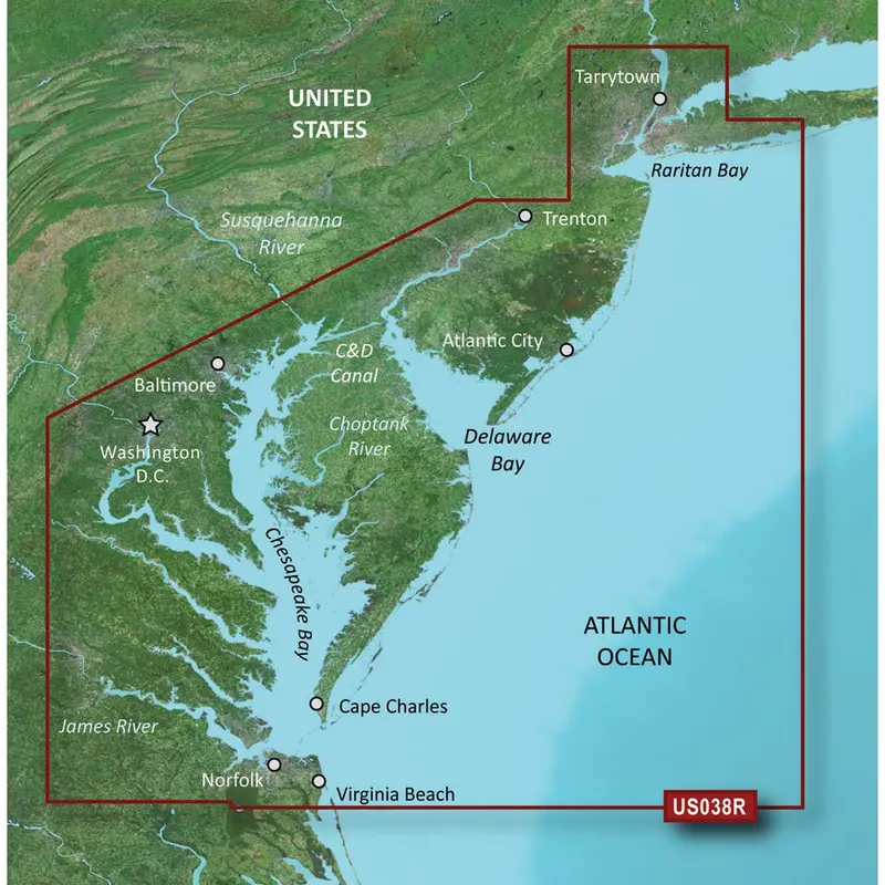 Garmin Bluechart G3 Vision Hd - Vus038r - New York - Chesapeake - Microsd/Sd [010-C1004-00] 1