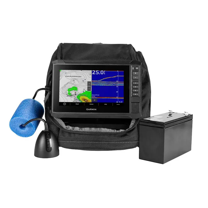 Garmin Echomap Uhd2 7" Sv Ice Fishing Bundle W/Echomap Uhd2 73Sv  Gt10hn-If Transducer [010-02684-35] 1