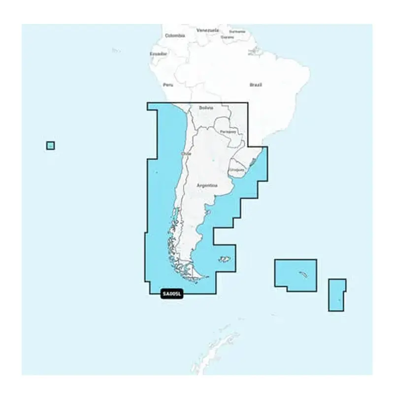 Garmin Navionics+ Nssa005l - Chile, Argentina  Easter Island - Marine Chart [010-C1286-20] 1
