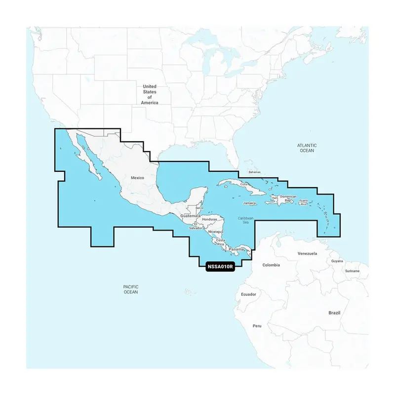 Garmin Navionics+ Nssa010r Central America  Caribbean [010-C1451-20] 1