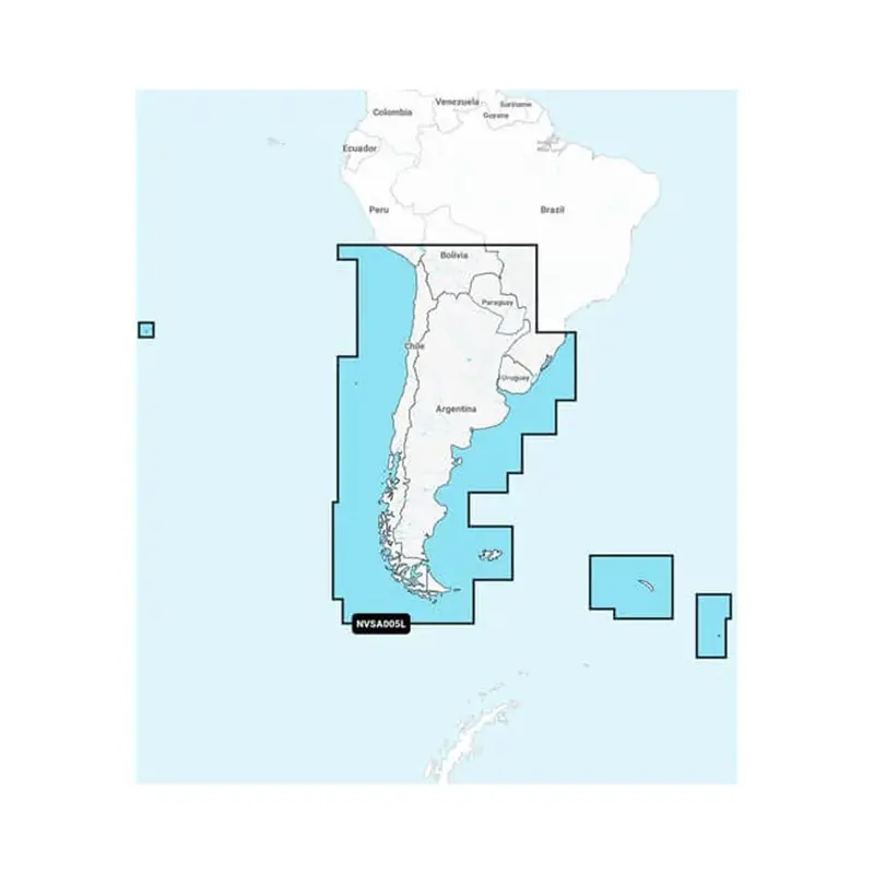 Garmin Navionics Vision+ Nvsa005l - Chile, Argentina  Easter Island - Marine Charts [010-C1286-00] 1