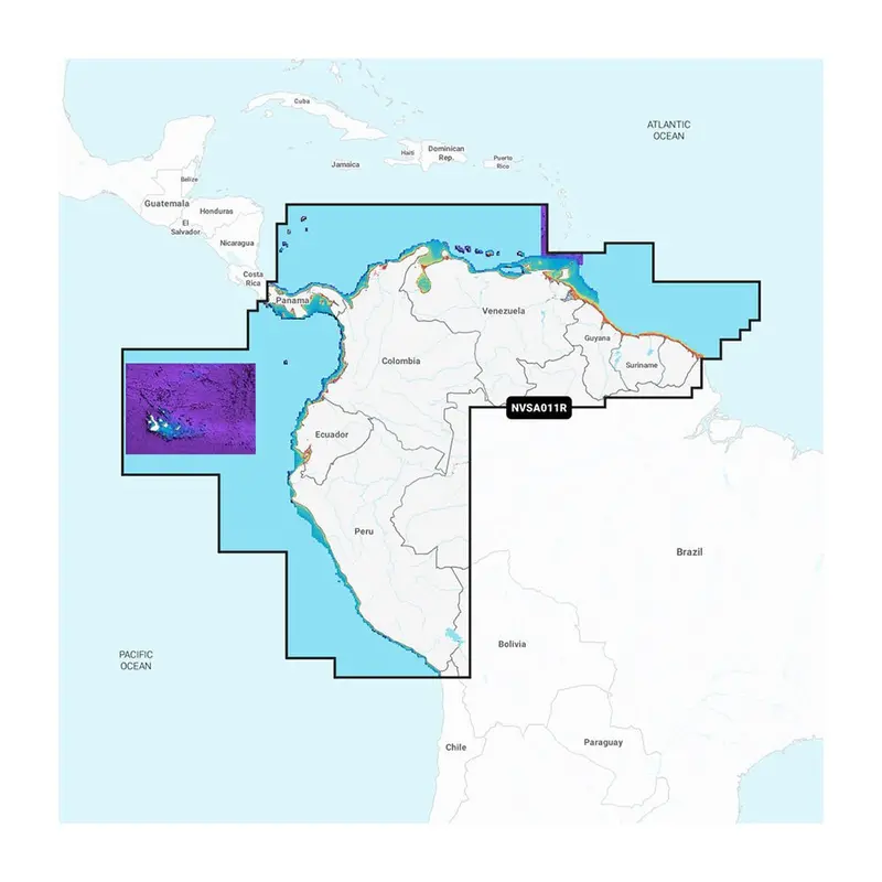 Garmin Navionics Vision+ Nvsa011r South America (North) [010-C1452-00] 1