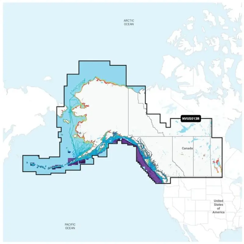 Garmin Navionics Vision+ Nvus013r Canada, West  Alaska [010-C1485-00] 1
