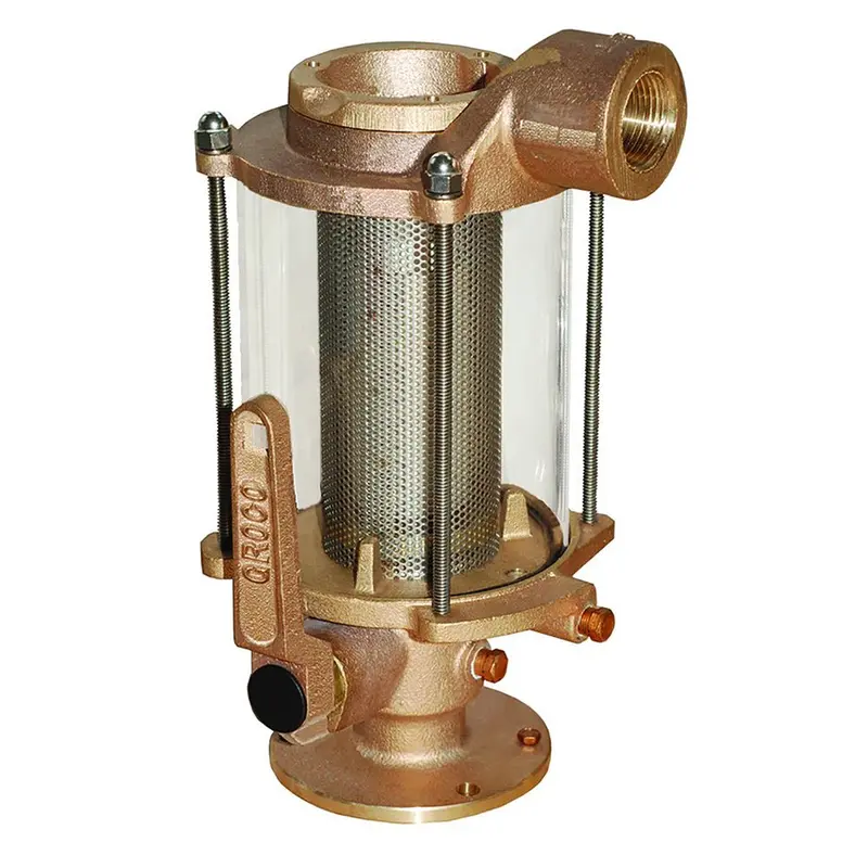 Groco 1-1/2" Ball Valve/Seacock  Raw Water Strainer Combo [Bvs-1500] 1