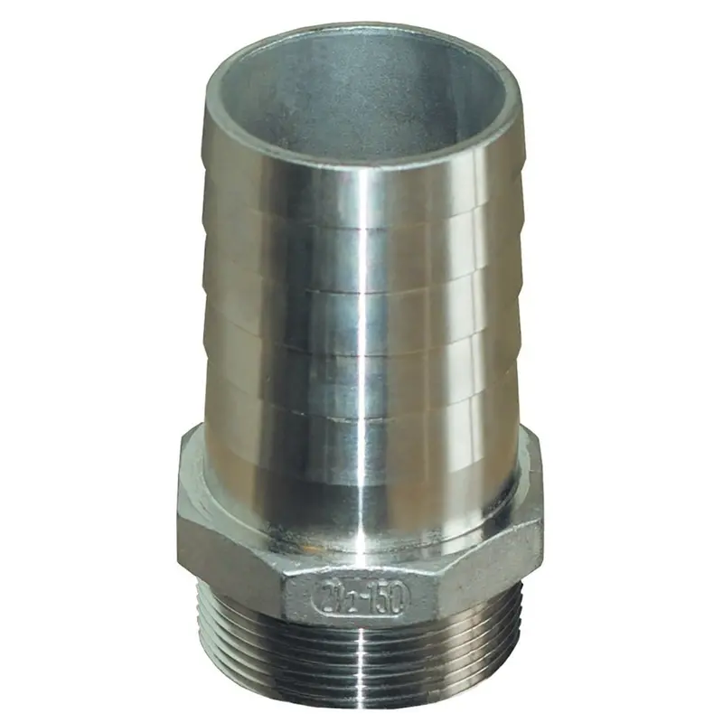 Groco 1-1/4"" Npt X 1-1/4" Id Stainless Steel Pipe To Hose Straight Fitting [Pth-1250-S] 1