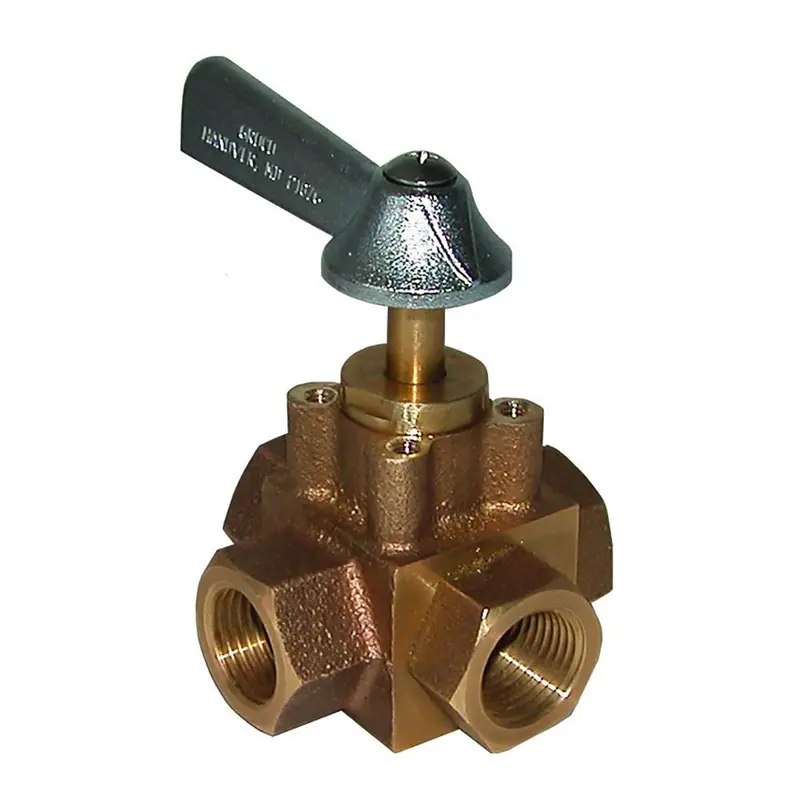 Groco 1/2" 4-Port Tank Selector Valve [Fv-450-X] 1