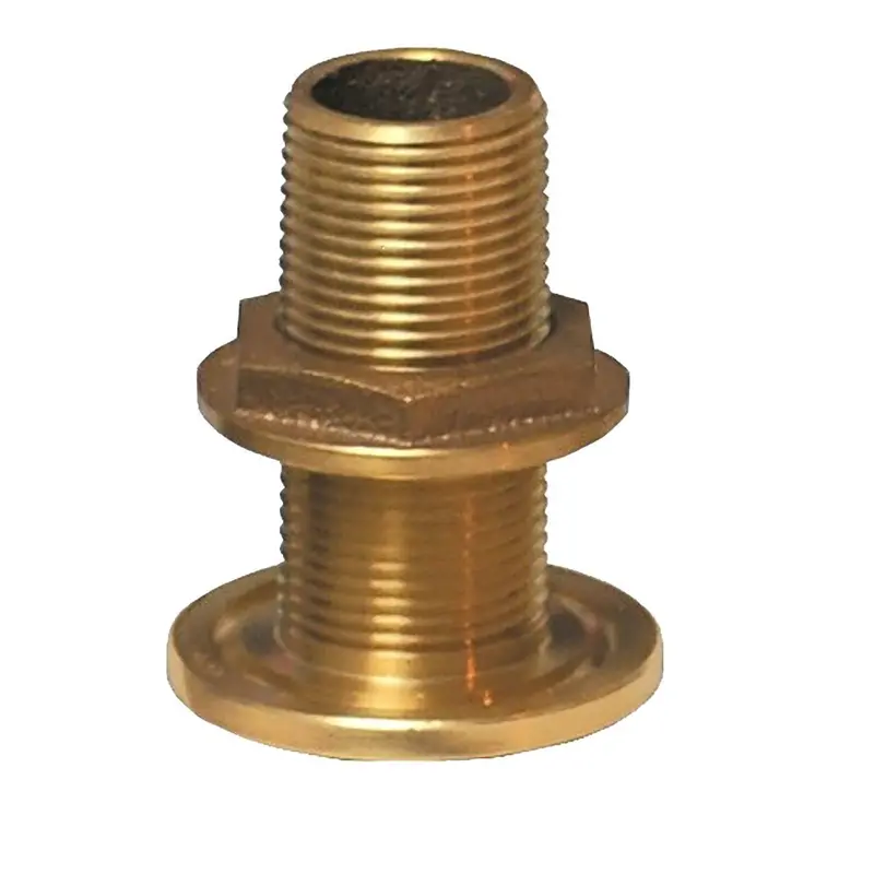 Groco 1/2" Nps Npt Combo Bronze Thru-Hull Fitting W/Nut [Th-500-W] 1