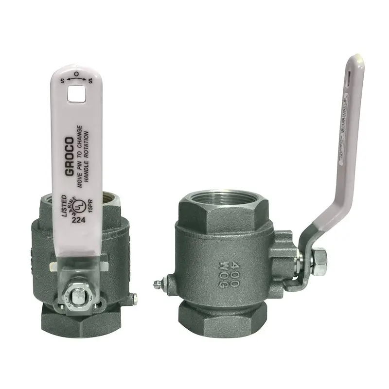Groco 1/2" Npt Stainless Steel In-Line Ball Valve [Ibv-500-S] 1