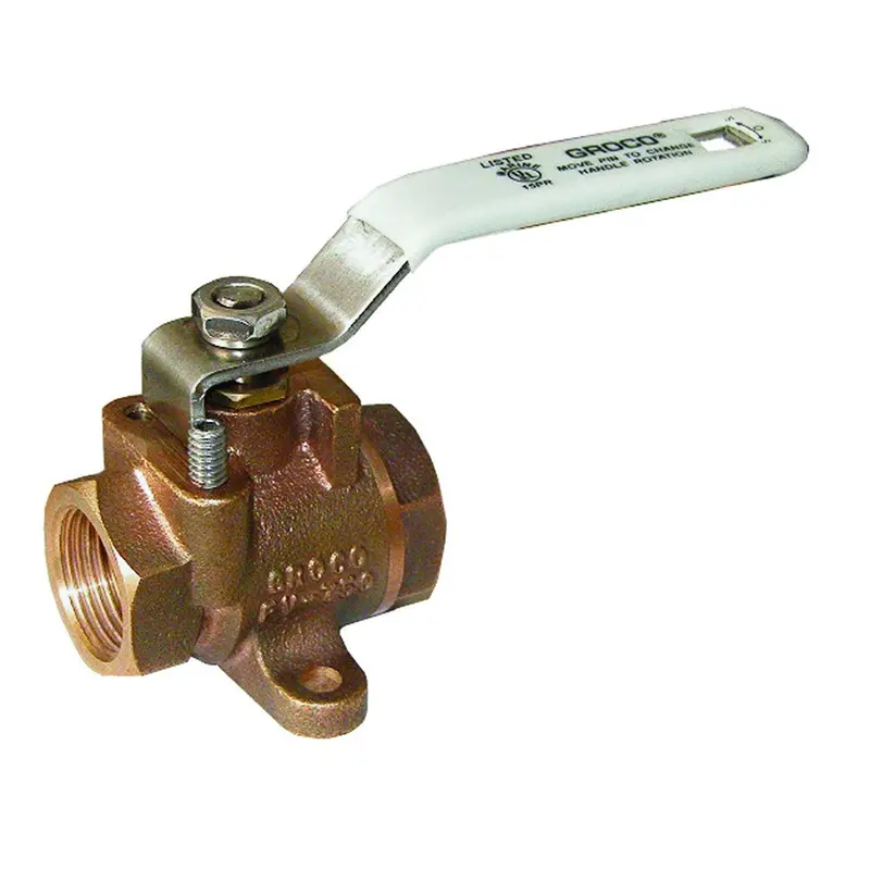 Groco 3/4" Npt Bronze Inline Fuel Valve [Fv-750] 1