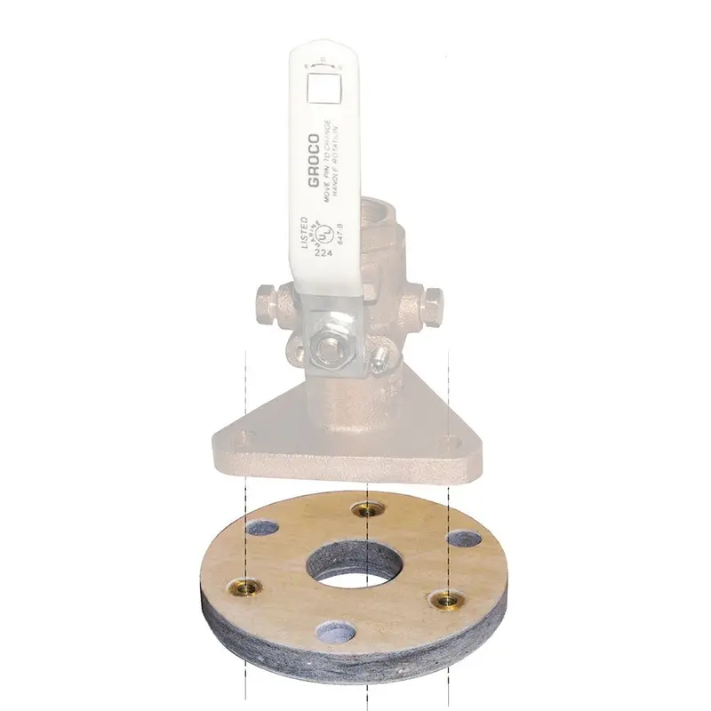 Groco Backing Block F/1-1/4"  1-1/2" Seacocks [Bb-2] 1