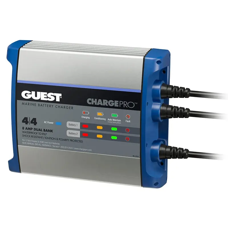 Guest On-Board Battery Charger 8A / 12V - 2 Bank - 120V Input [2707A] 1