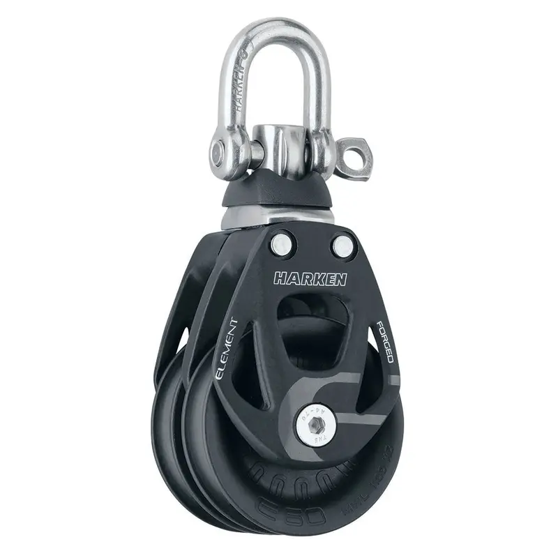 Harken 60Mm Double Aluminum Element Block W/Swivel [6269] 1