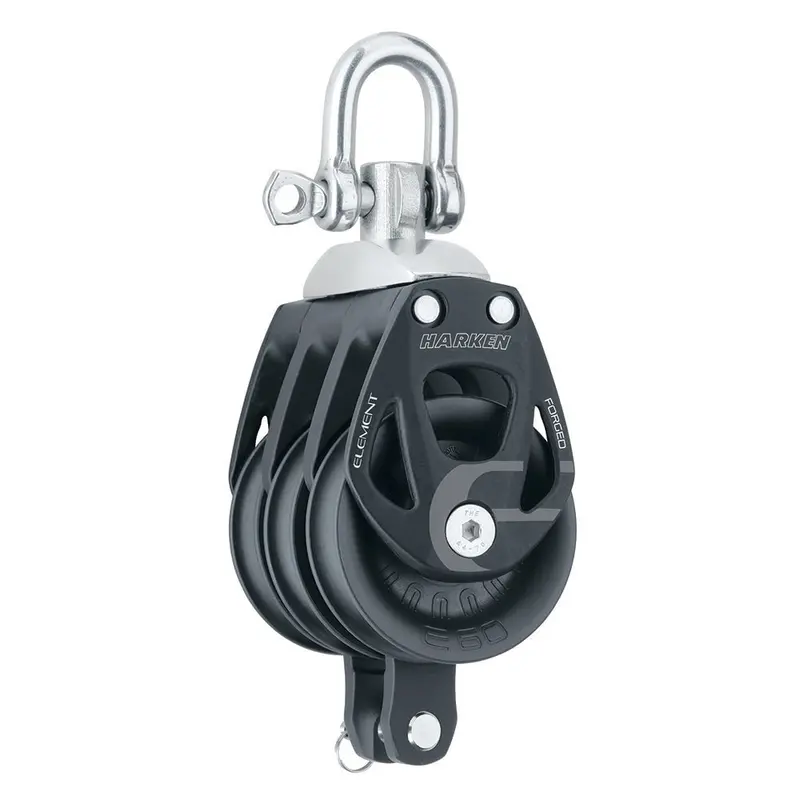 Harken 60Mm Triple Aluminum Element Block W/Swivel  Becket [6273] 1