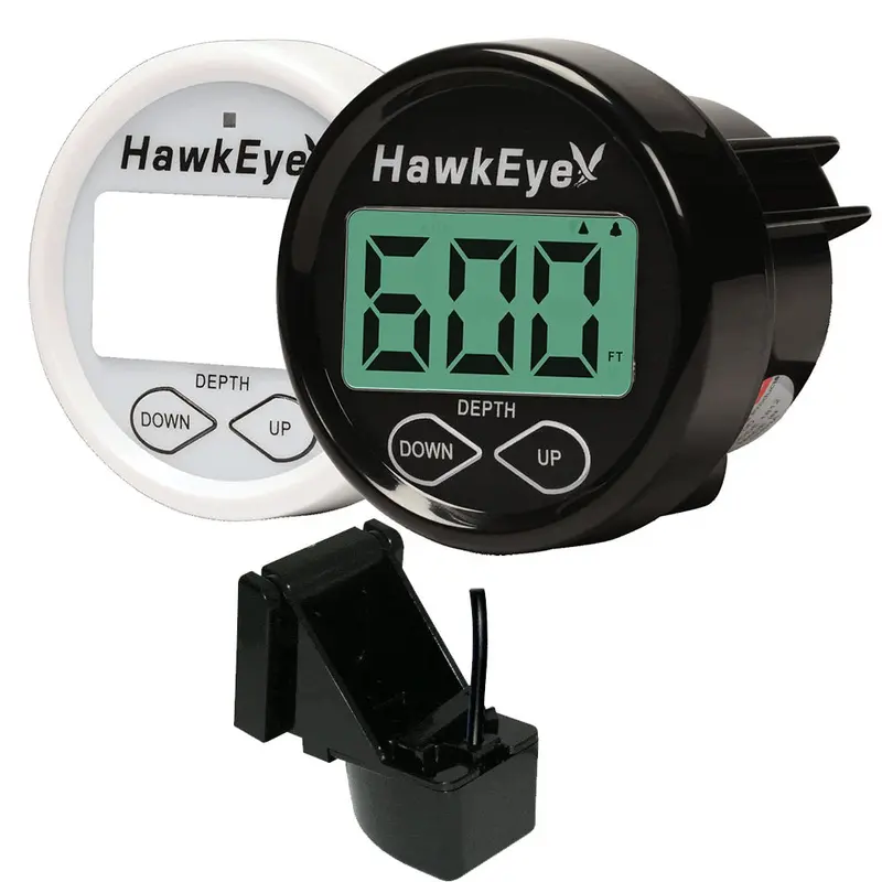 Hawkeye Depthtrax In-Dash Digital Depth Gauge - Transom Mount [Dt2b-Tm] 1