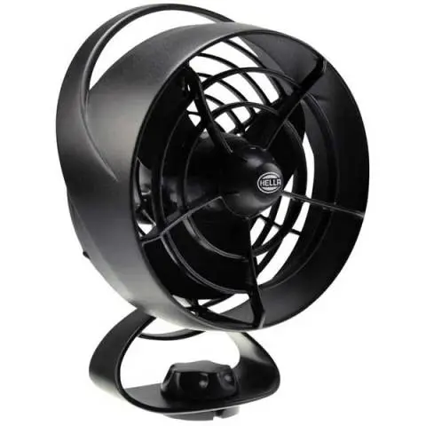 Hella 12V Turbo 20 Oscillating Fan (Black) 1