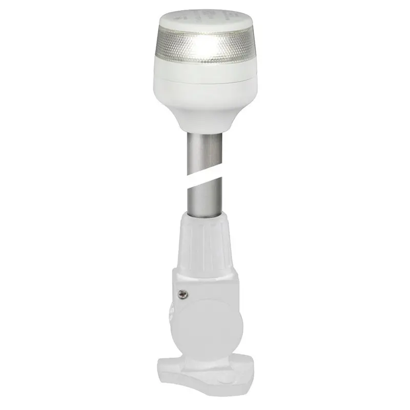 Hella Marine 2Nm All Round White Fold Down Pole Navigation Lamp - 8" - White Base [980960291] 1