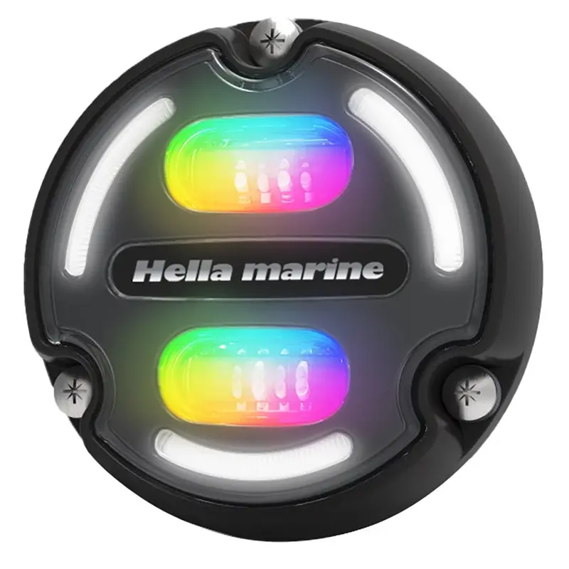 Hella Marine A2 Rgb Underwater Light - 3000 Lumens - Black Housing - Charcoal Lens W/Edge Light [016148-001] 1