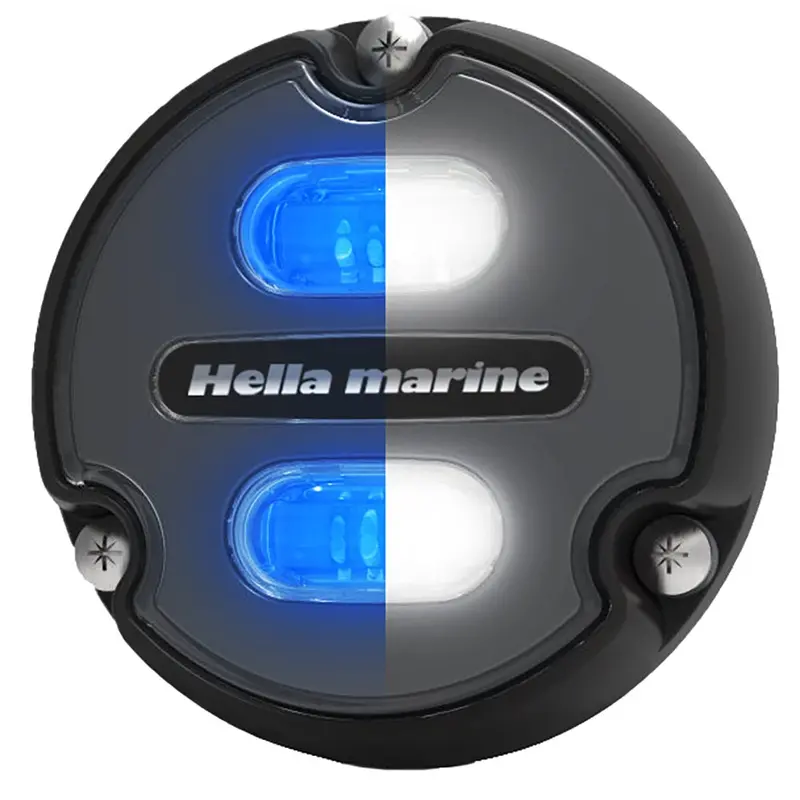 Hella Marine Apelo A1 Blue White Underwater Light - 1800 Lumens - Black Housing - Charcoal Lens [016145-001] 1