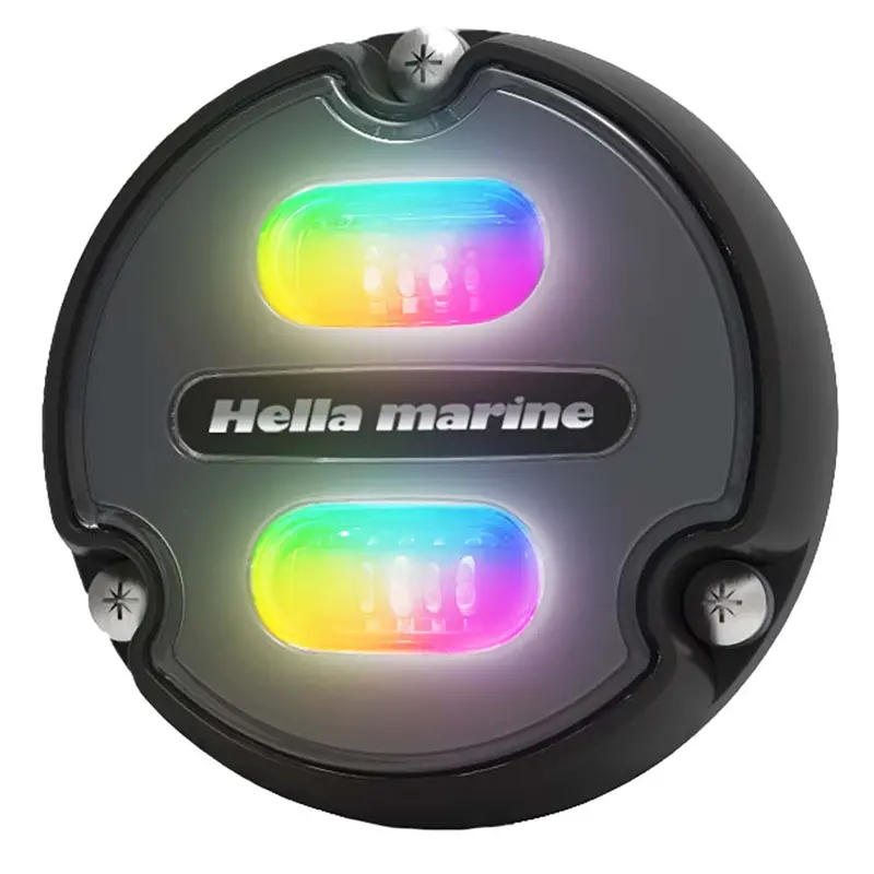 Hella Marine Apelo A1 Rgb Underwater Light - 1800 Lumens - Black Housing - Charcoal Lens [016146-001] 1