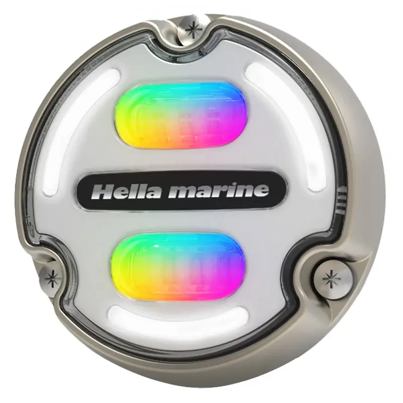 Hella Marine Apelo A2 Rgb Underwater Light - 3000 Lumens - Bronze Housing - White Lens W/Edge Light [016148-101] 1