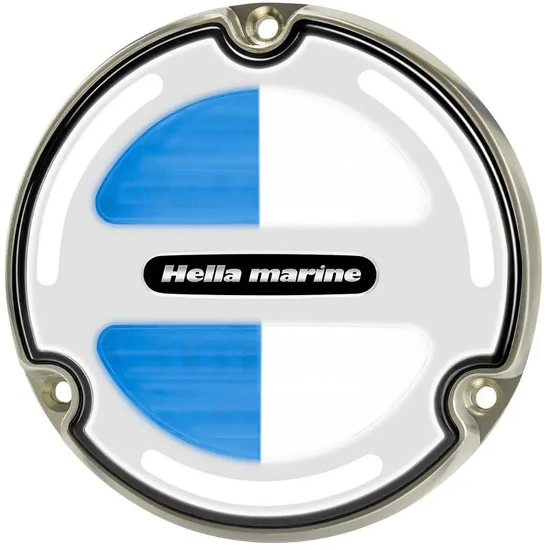 Hella Marine Apelo A3 White/Blue Underwater Light - Bronze - White Lens [016830001] 1