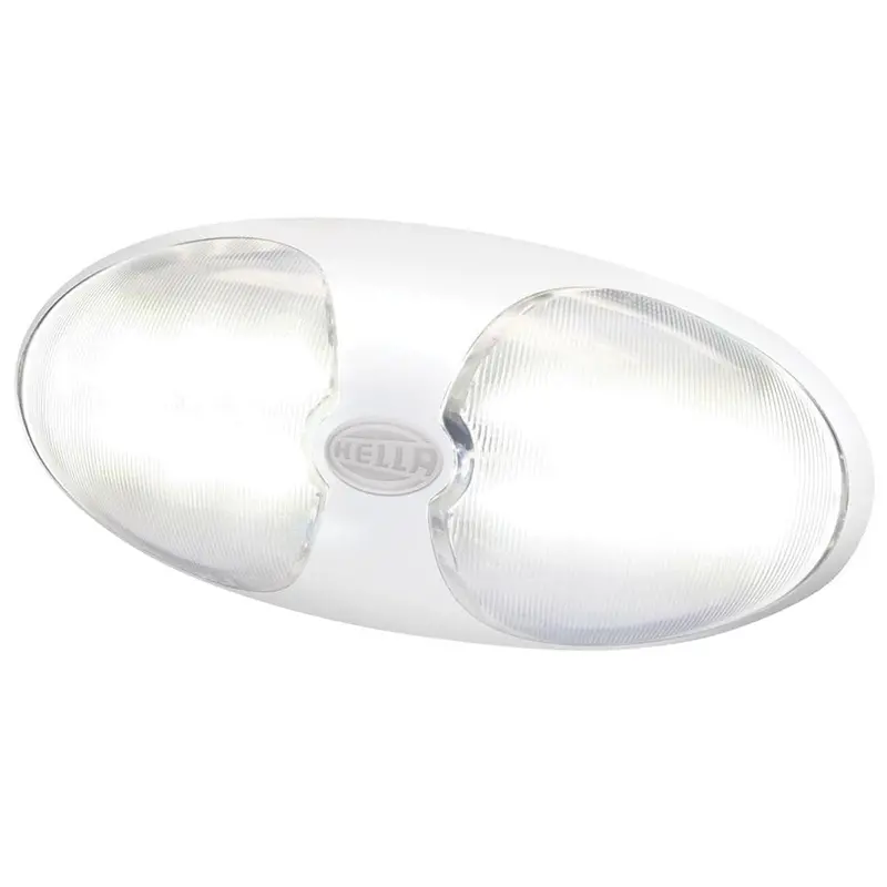 Hella Marine Duraled 12 Interior/Exterior Lamp W/Switch - White Led - White Housing [980704001] 1