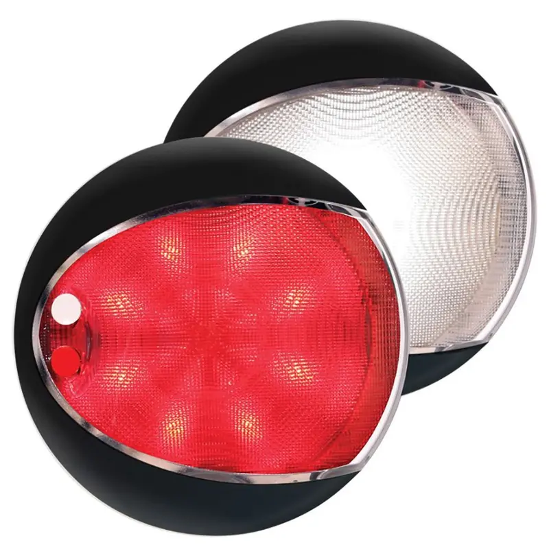 Hella Marine Euroled 130 Touch - White/Red - Black Shroud [959950111] 1