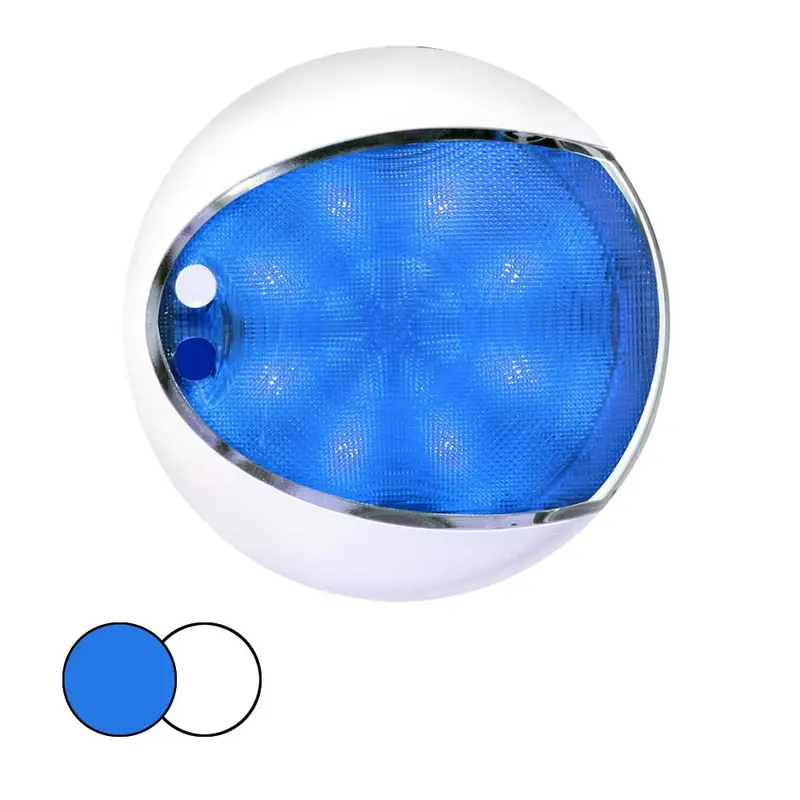 Hella Marine Euroled 175 Surface Mount Touch Lamp - Blue/White Led - White Housing [959951121] 1