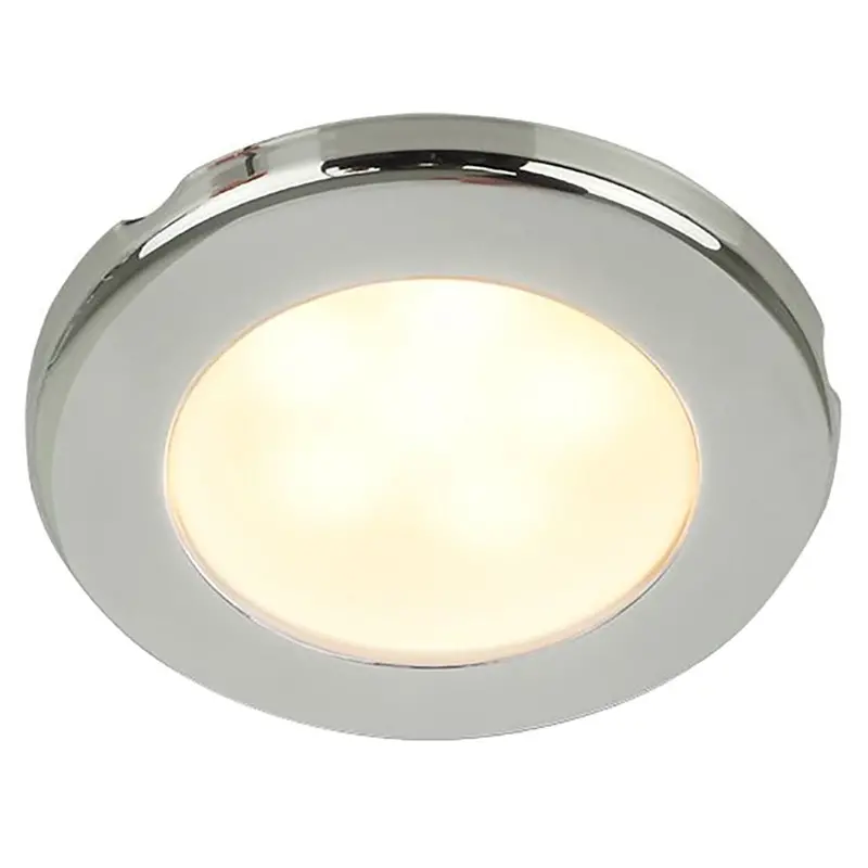 Hella Marine Euroled 75 3" Round Screw Mount Down Light - Warm White Led - Stainless Steel Rim - 12V [958109021] 1