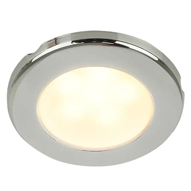 Hella Marine Euroled 75 3" Round Screw Mount Down Light - Warm White Led - Stainless Steel Rim - 24V [958109121] 1