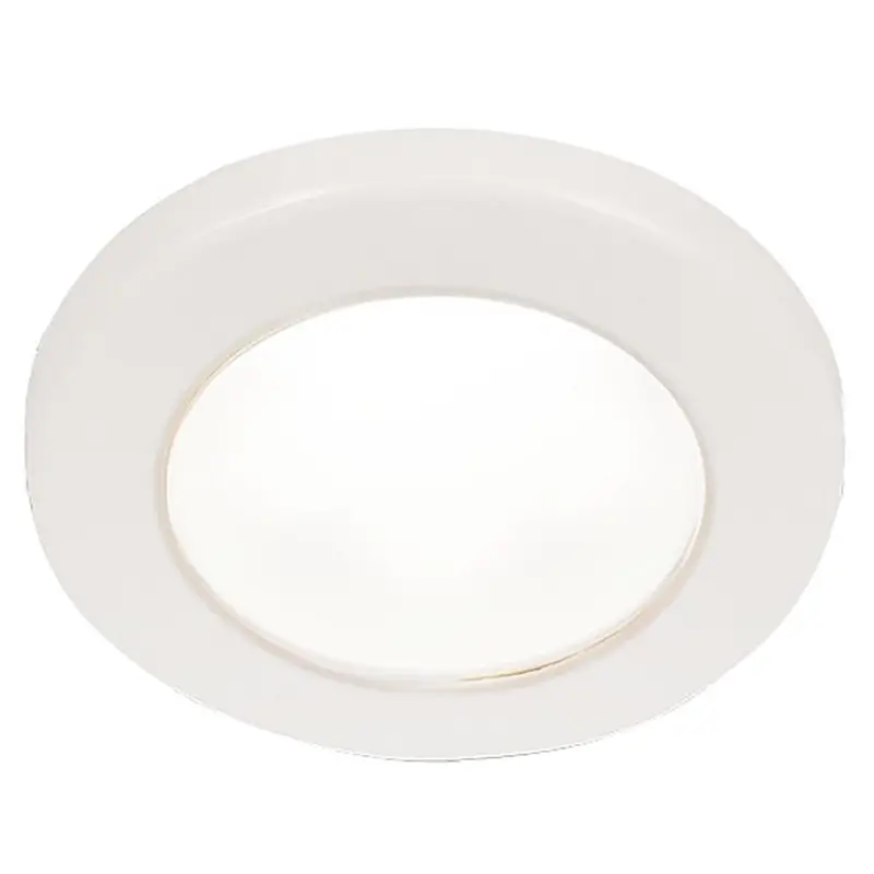 Hella Marine Euroled 75 3" Round Screw Mount Down Light - White Led - White Plastic Rim - 12V [958110011] 1